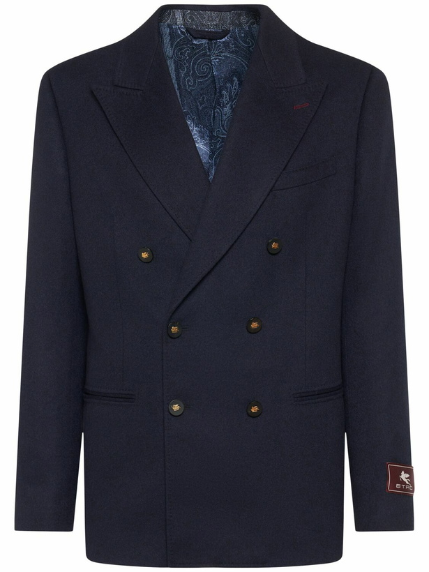 Photo: ETRO Cashmere Double Breasted Blazer