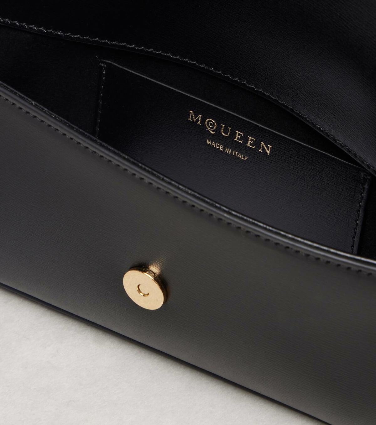 McQueen Skull Flower leather shoulder bag