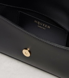 McQueen Skull Flower leather shoulder bag