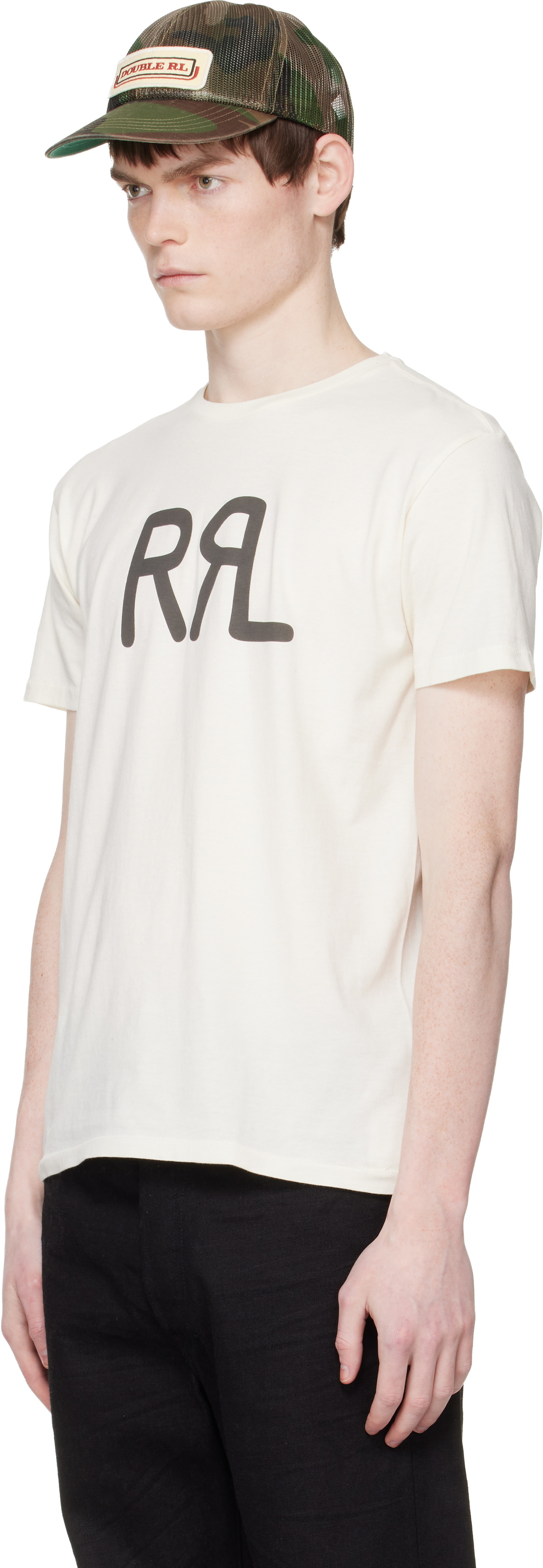 RRL Off-White Ranch Logo T-shirt