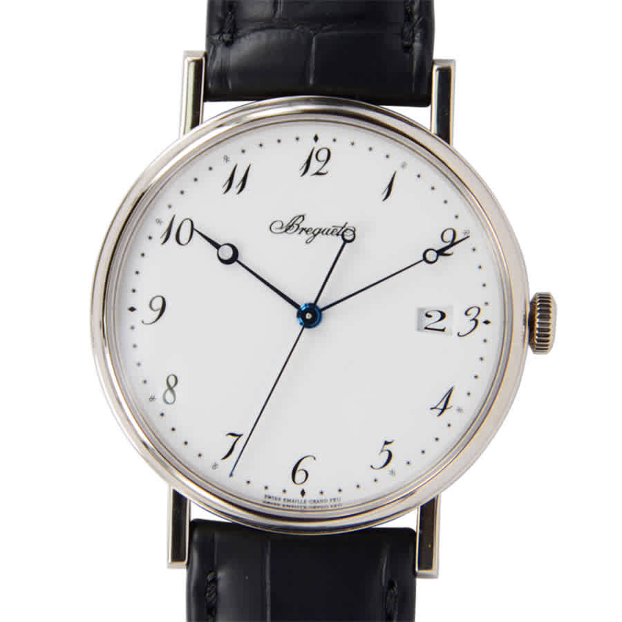 Breguet Classique White Dial 18 Carat White Gold Automatic Mens Watch 5177BB/29/9V6