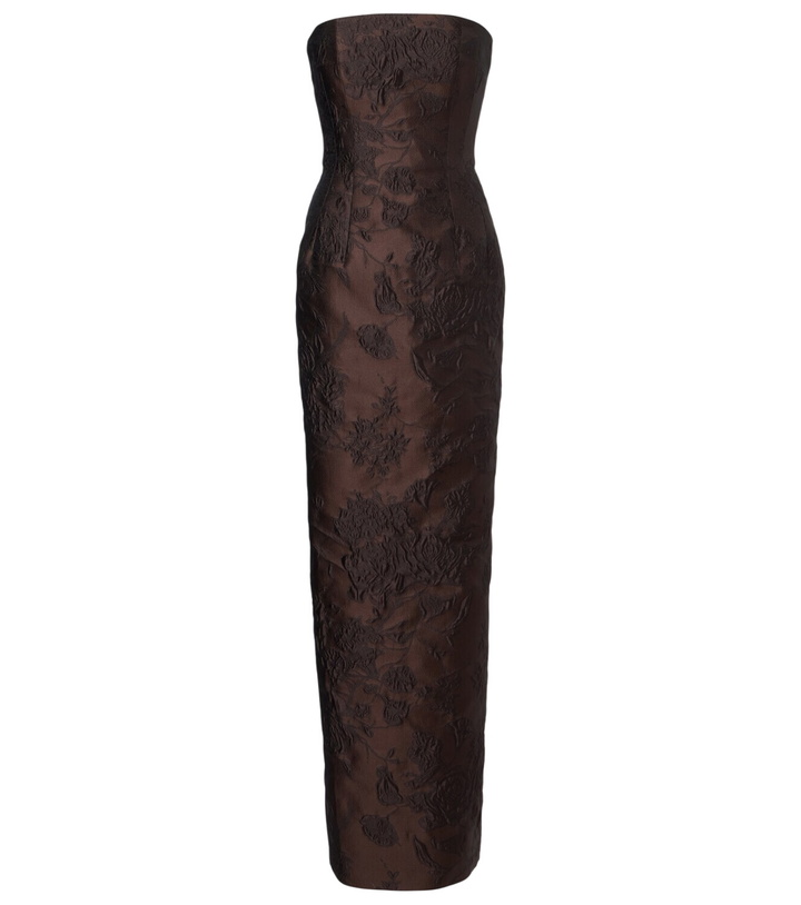 Photo: Emilia Wickstead Laelia jacquard corset gown