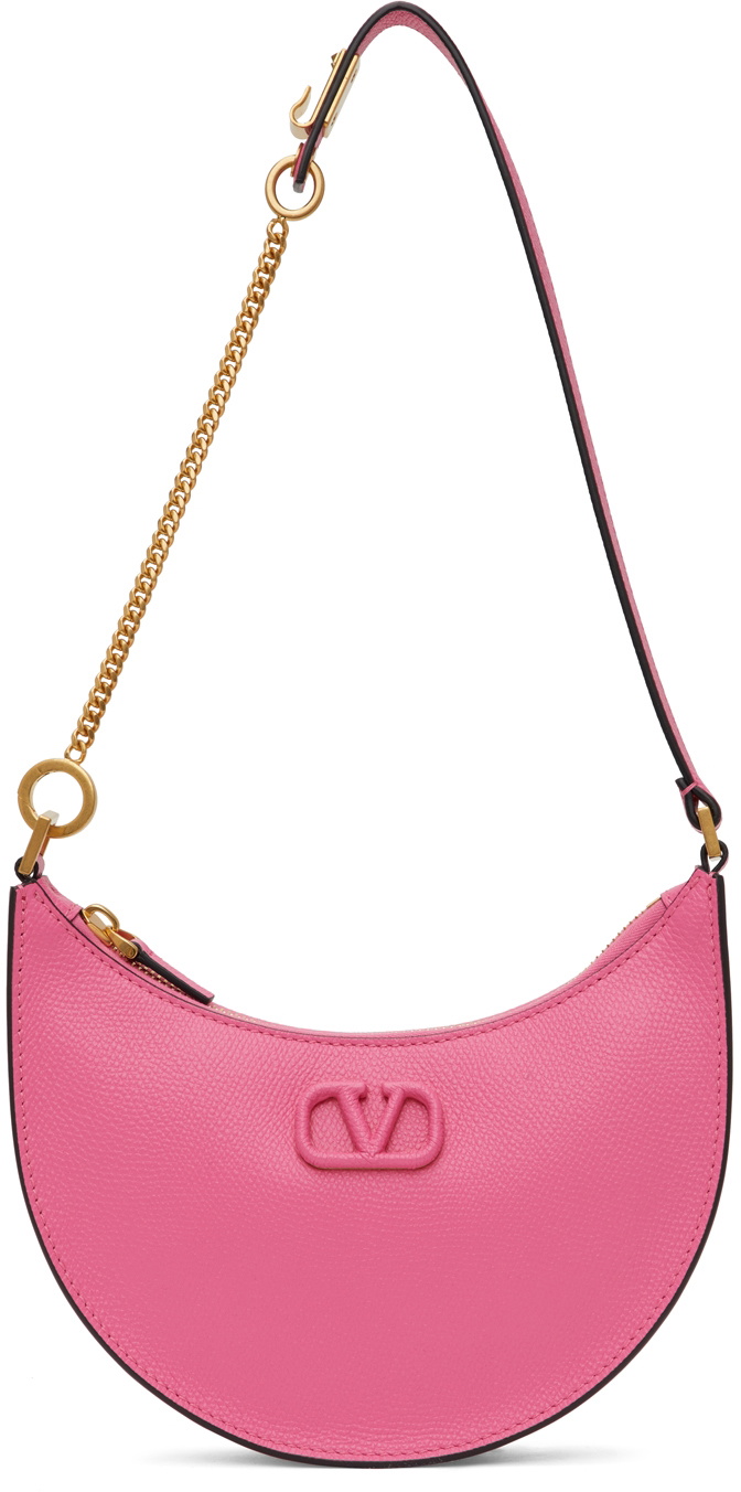 Valentino Garavani Pink Mini VLogo Shoulder Bag for Women