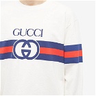 Gucci Men's Long Sleeve New Logo T-Shirt in White