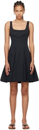 Staud Black Wells Minidress