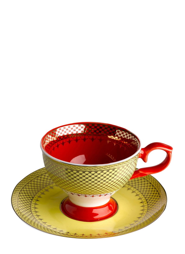 Photo: POLSPOTTEN Set of Four Grandma Espresso Cups and Saucers