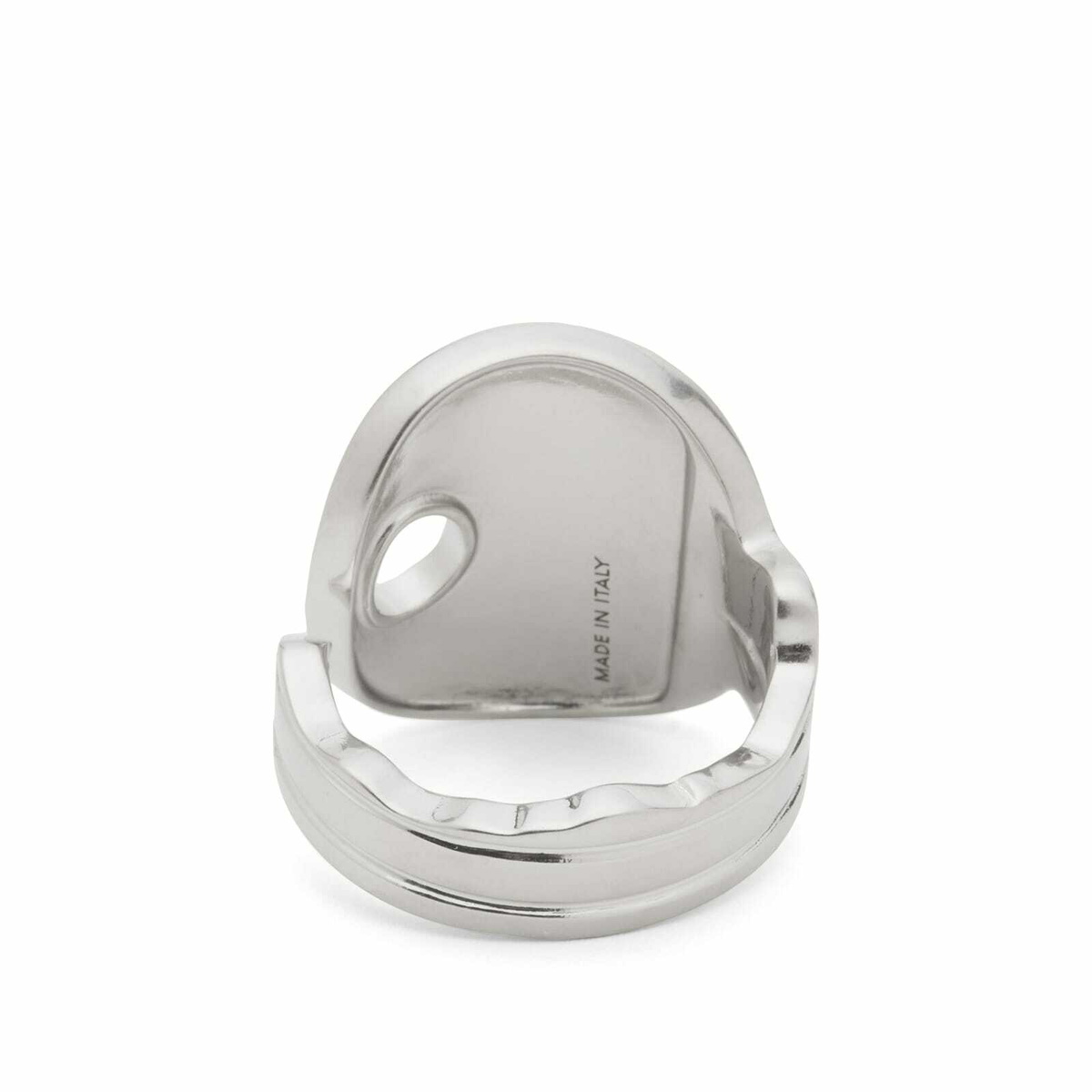 MM6 Maison Margiela Men's Key Ring in Palladio Burattato