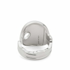 MM6 Maison Margiela Men's Key Ring in Palladio Burattato
