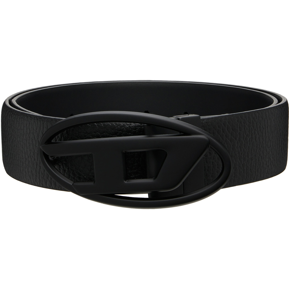 Diesel Black 3.9cm Leather Reversible Belt