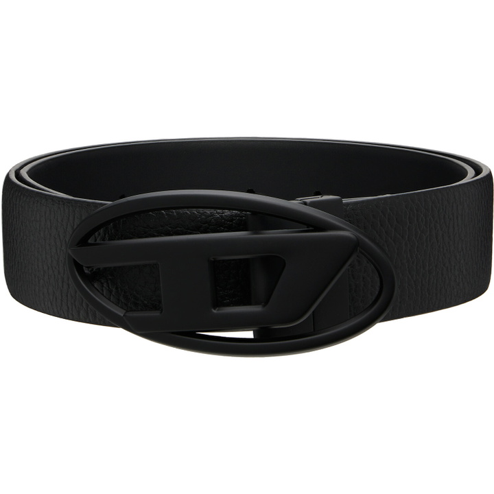 Photo: Diesel Black 3.9cm Leather Reversible Belt