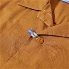 Instru(men-tal) by Mihara Men's Oxford Overshirt in Brown