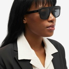 Kenzo Eyewear Women's NIGO1 Sunglasses in Shiny Black/Smoke