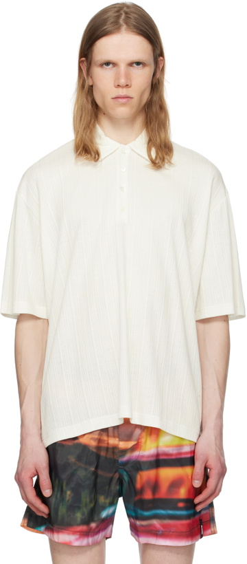 Photo: SUNNEI Off-White Short Sleeve Polo