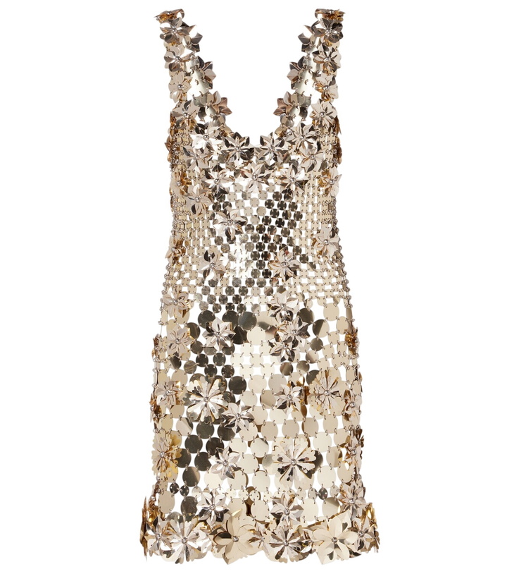 Photo: Rabanne Embellished chainmail minidress