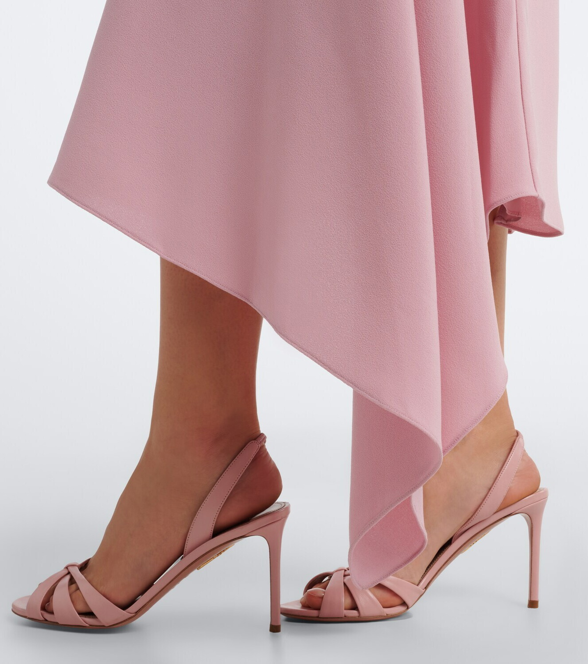 Roksanda Elva asymmetric crêpe midi dress