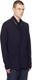 Paul Smith Navy Double-Breasted Blazer