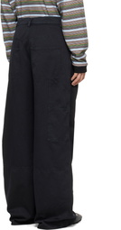 Marni Black Hammer Loop Trousers