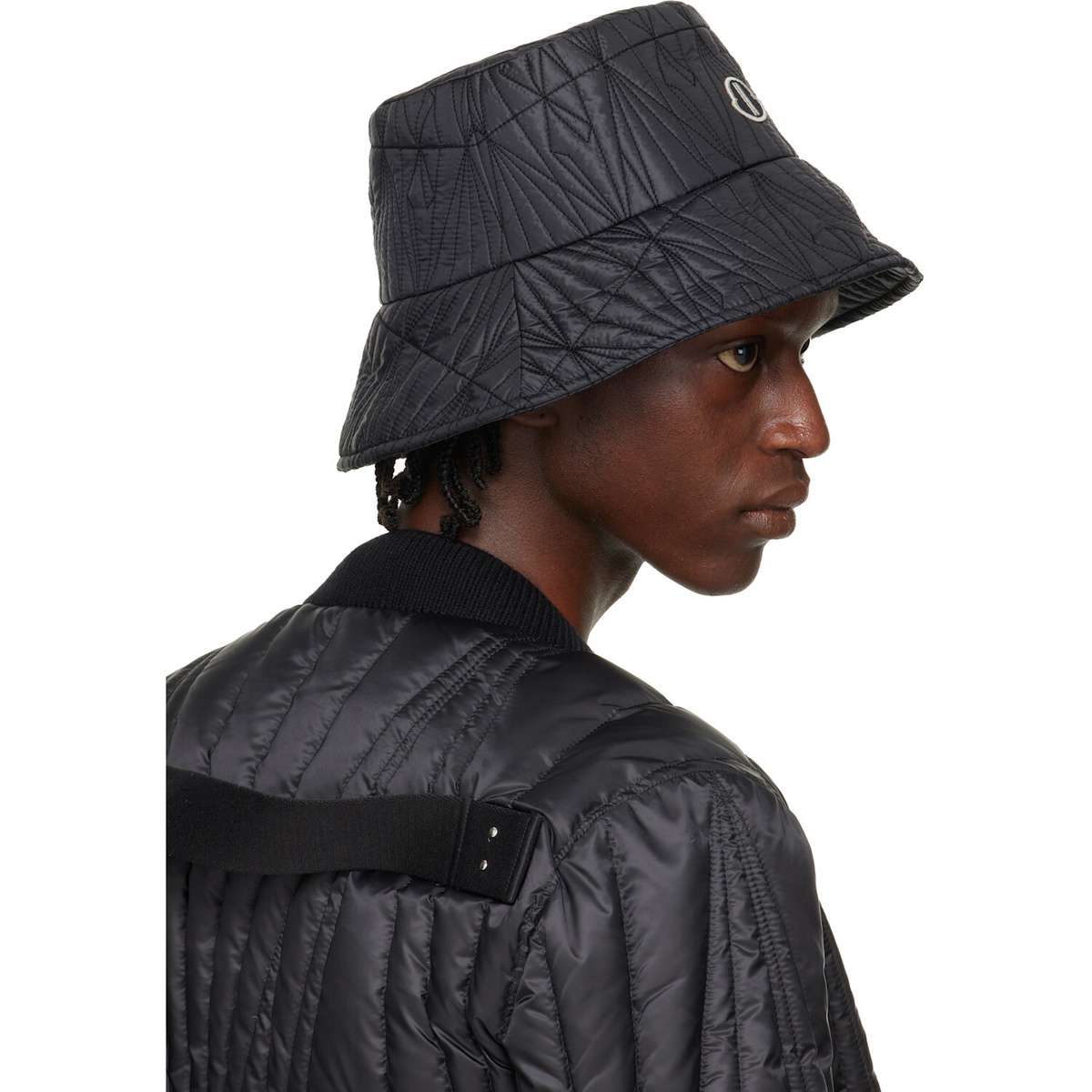 Rick Owens Moncler + Rick Owens Black Bucket Hat
