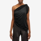 Rick Owens Women's Twist Vest Top in Black