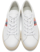 Paul Smith White Painted Stripe Hansen Sneakers