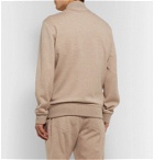 Brunello Cucinelli - Mélange Cashmere and Cotton-Blend Zip-Up Sweatshirt - Neutrals