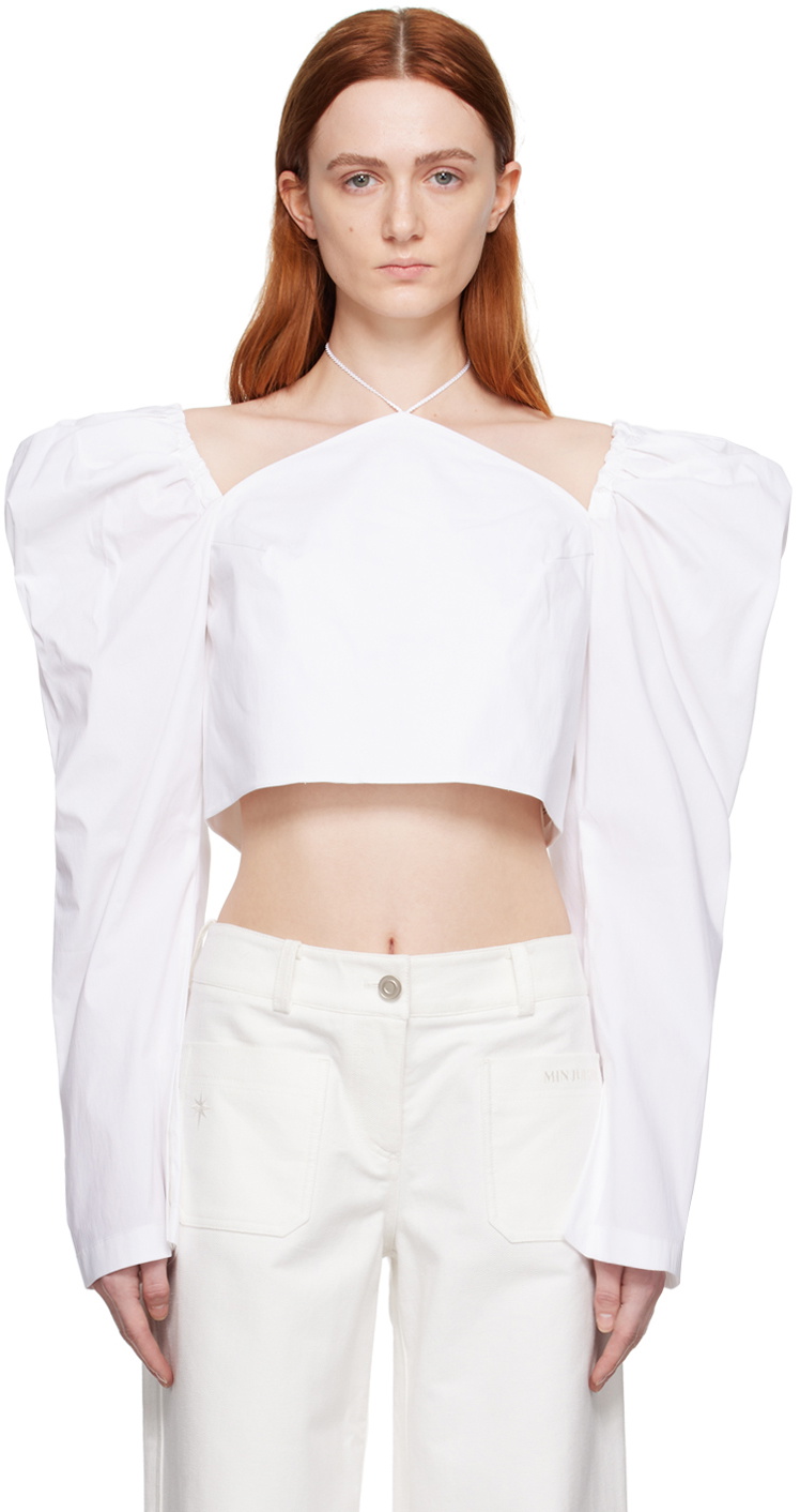 MINJUKIM White Butterfly Blouse