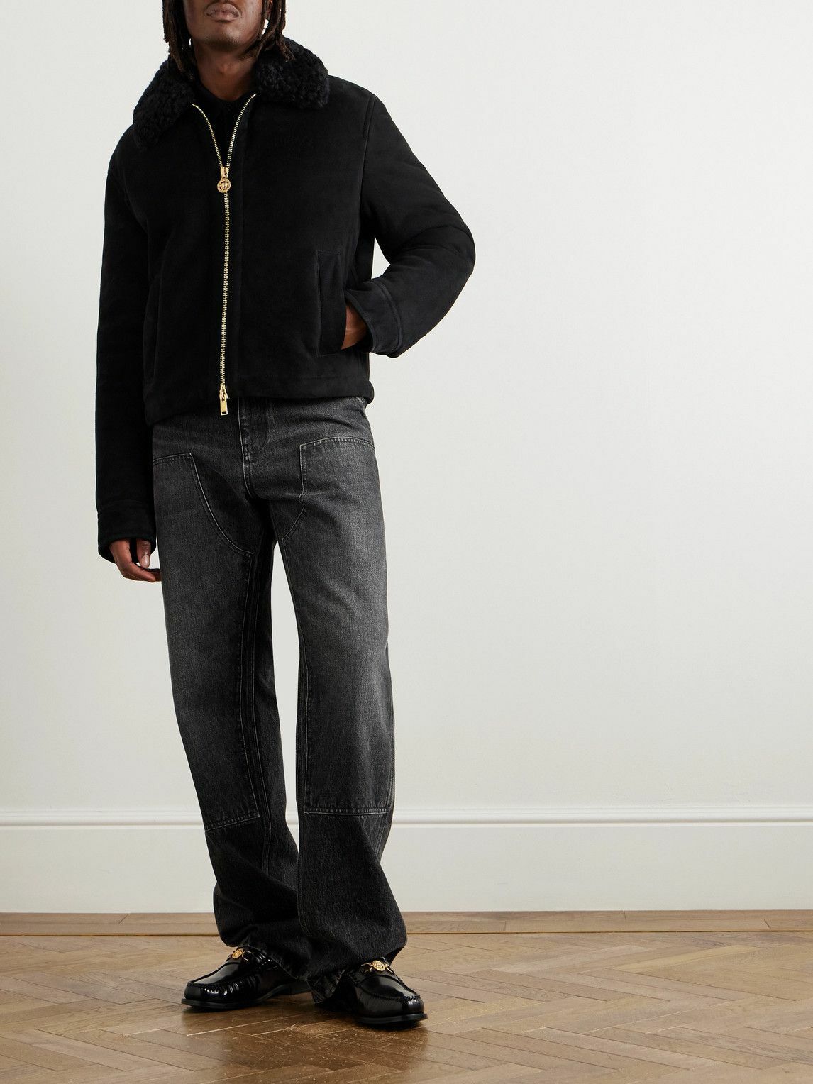 Versace - Shearling Jacket - Black Versace