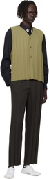 HOMME PLISSÉ ISSEY MIYAKE Khaki Edge Ensemble Vest