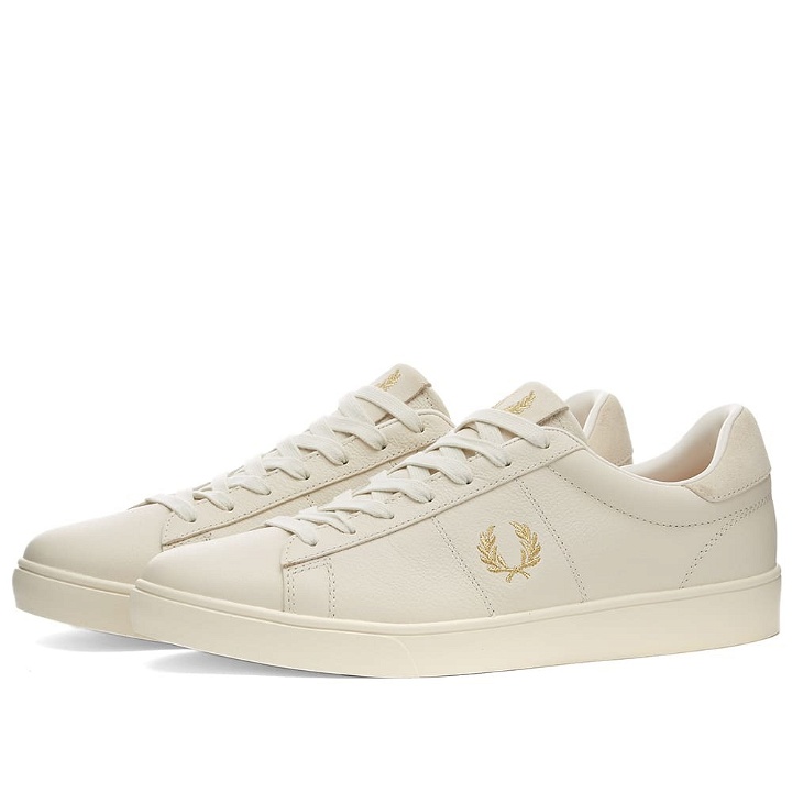 Photo: Fred Perry Spencer Tumbled Leather Sneaker
