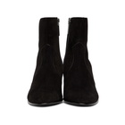 Saint Laurent Black Suede James Boots