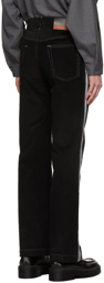 Marni Black Corduroy Airbrushed Trousers