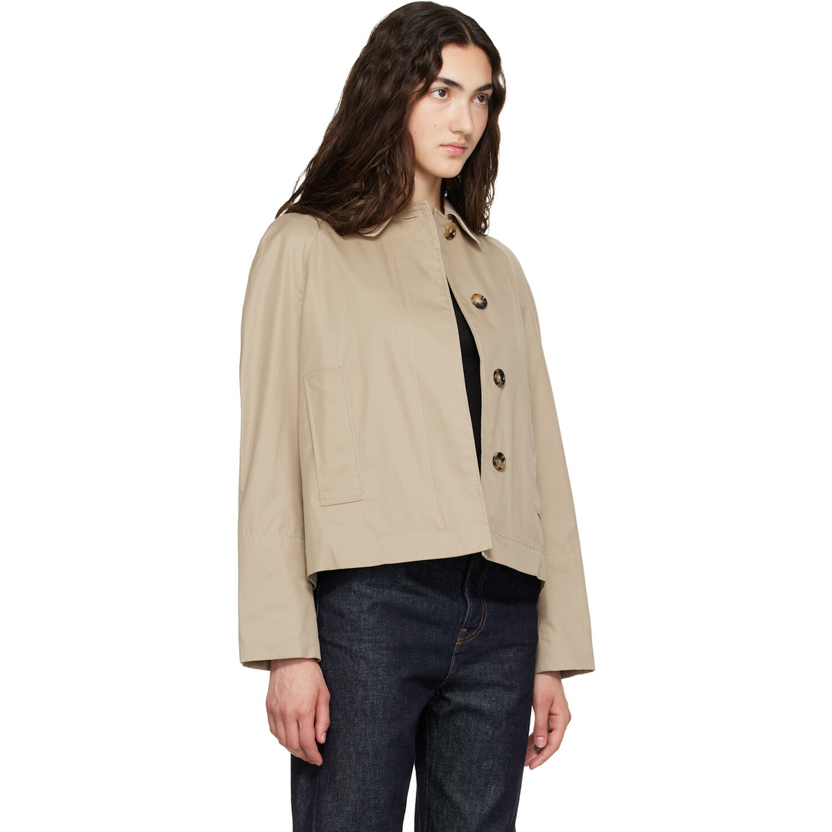 Burberry Beige Tropical Gabardine Jacket