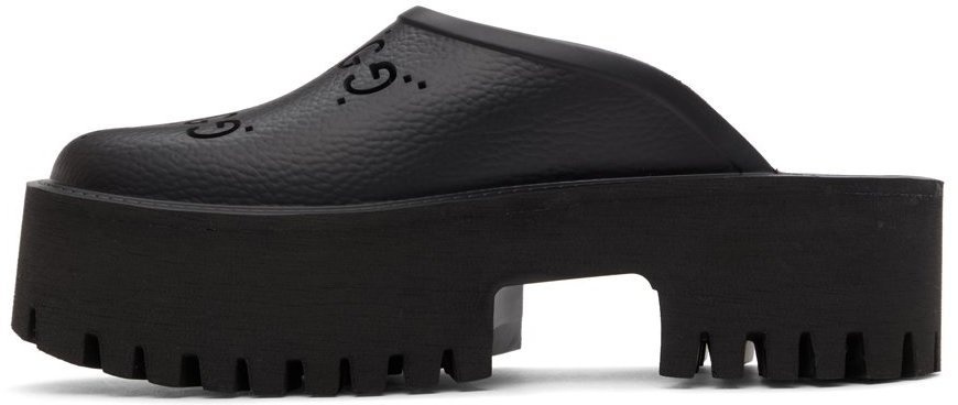 Women's platform perforated G sandal