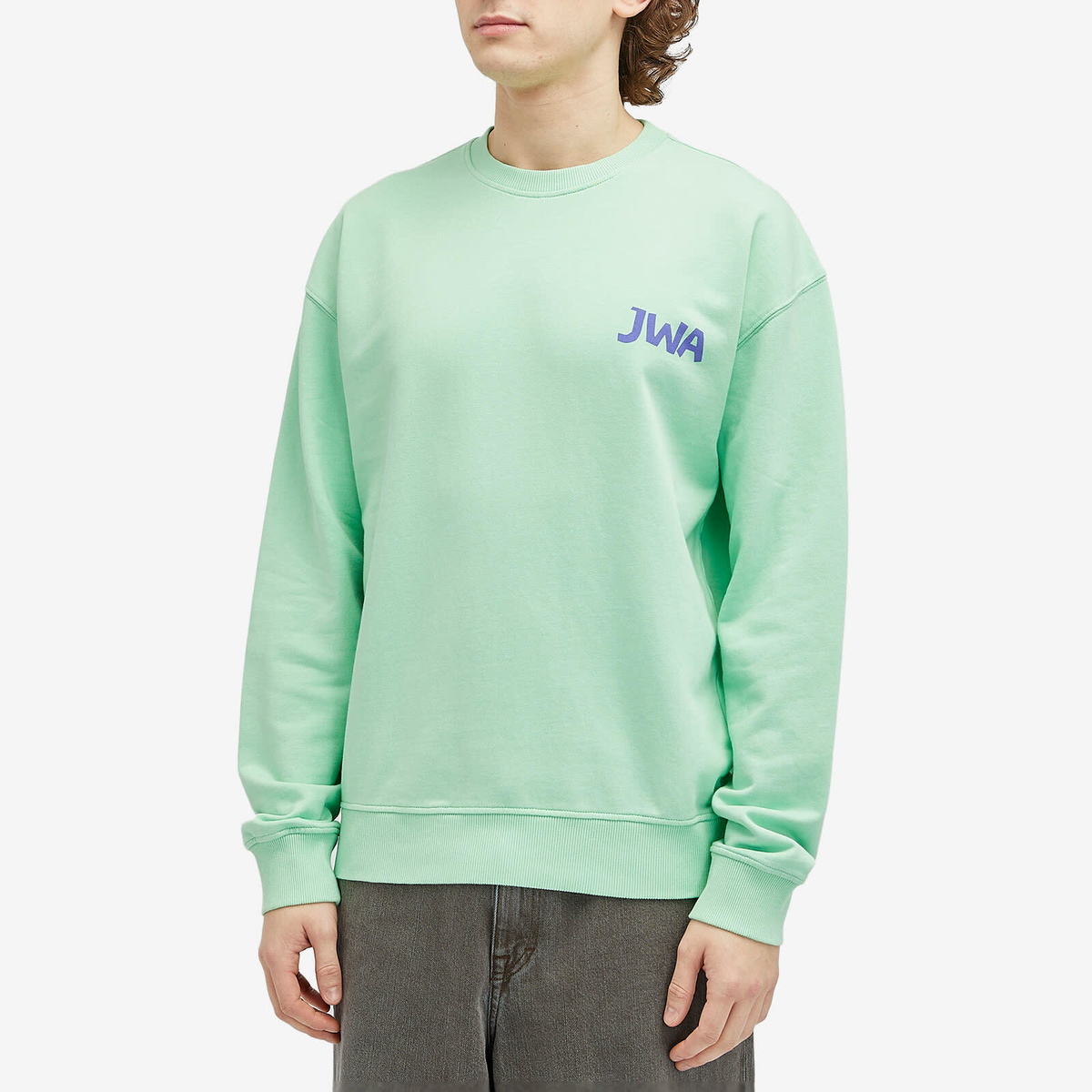 JW Anderson Men's JWA Back Print Sweatshirt in Spearmint