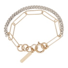 Justine Clenquet Silver and Gold Pixie Bracelet