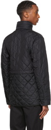 Burberry Black Quilted Field Jacket