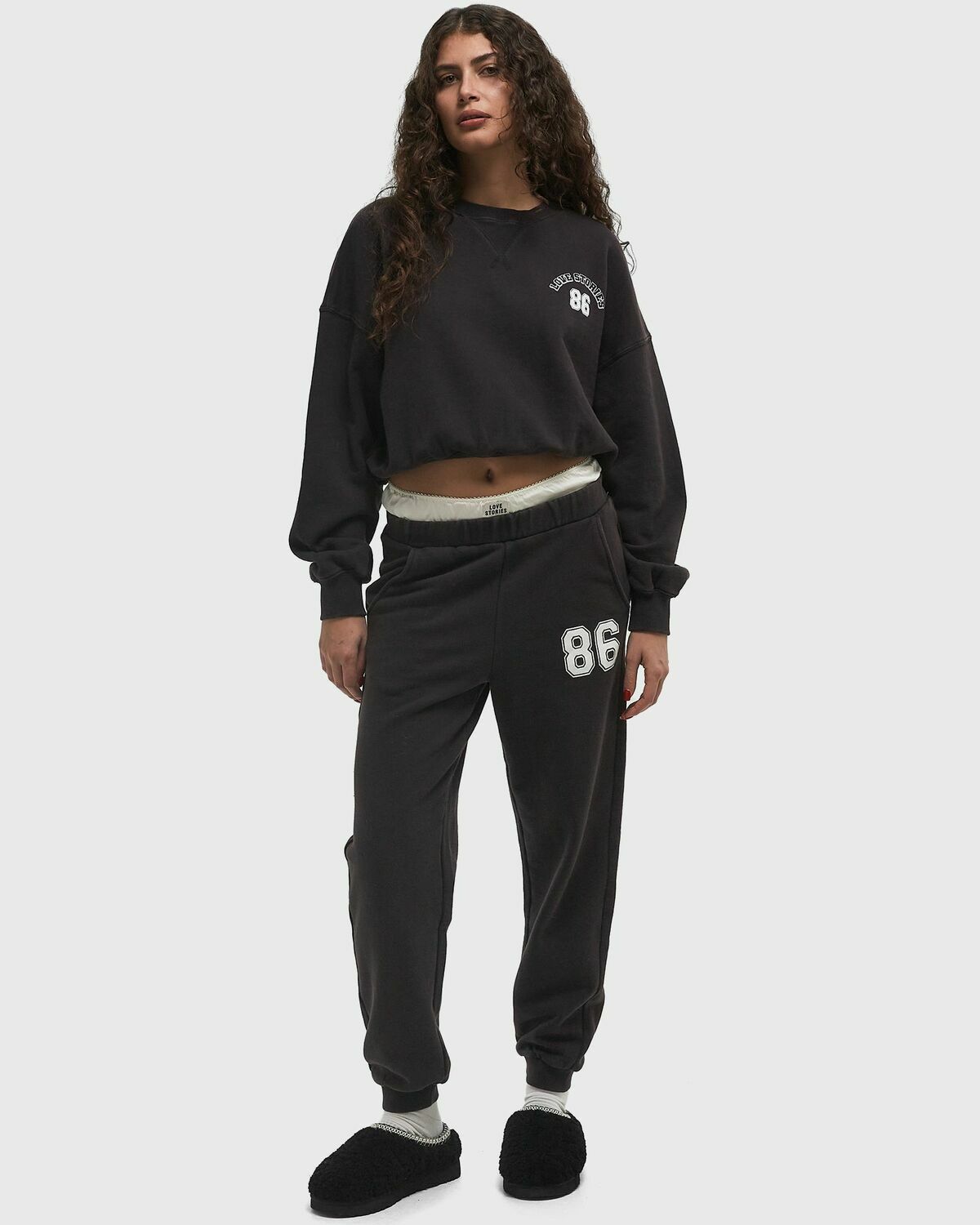 Love Stories Donna Pant Black Womens Sweatpant