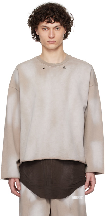 Photo: KUSIKOHC Gray Faded Sweatshirt