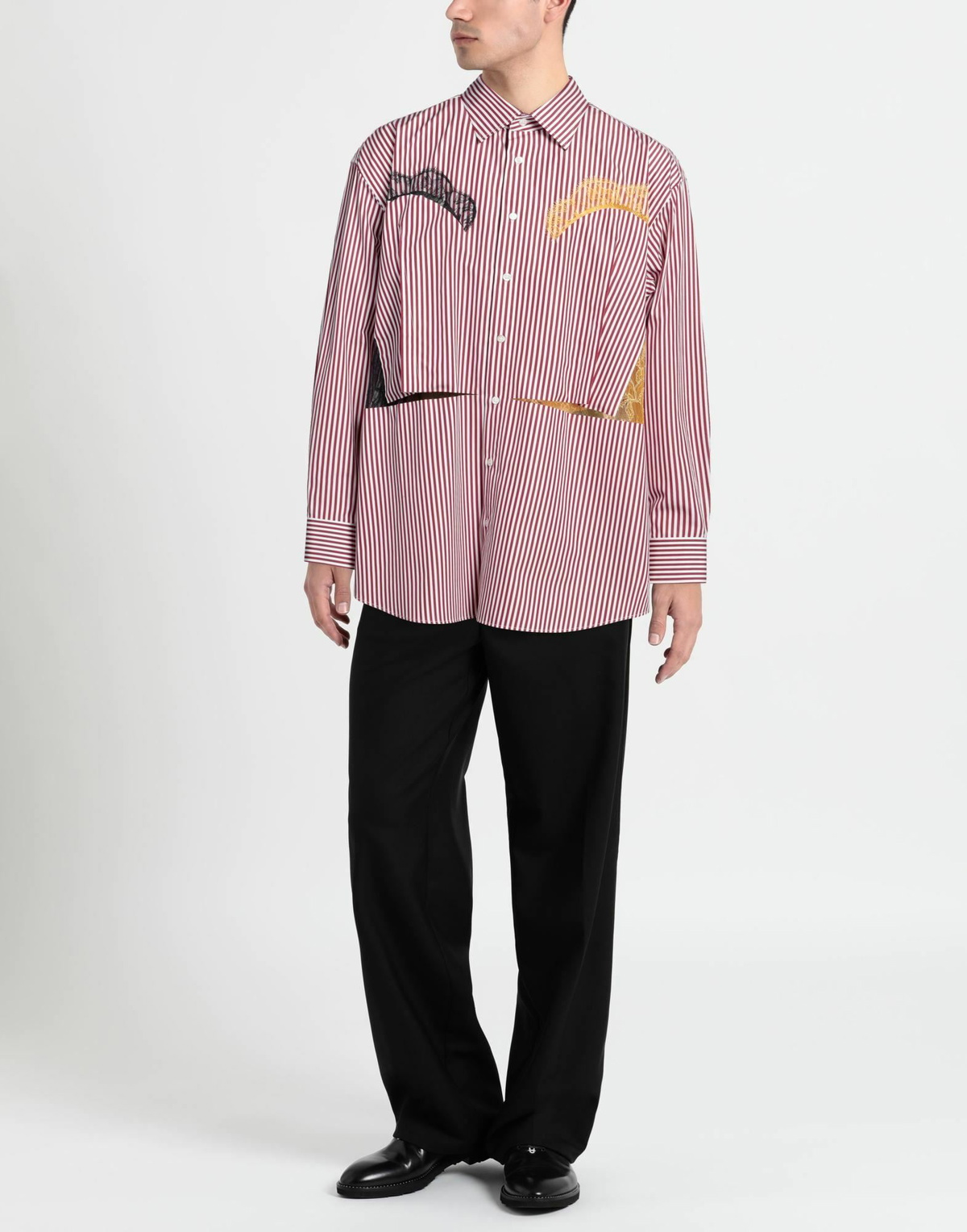 Maison Margiela Mens Shirt Burgundy