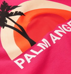 Palm Angels - Printed Cotton-Jersey T-Shirt - Pink