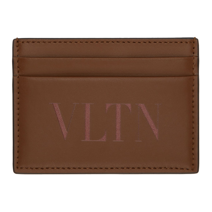 Photo: Valentino Brown Valentino Garavani VLTN Card Holder