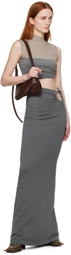 Jade Cropper Green Wire Maxi Skirt