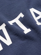 WTAPS - Logo-Print Cotton-Jersey T-Shirt - Blue