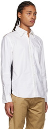 Junya Watanabe White & Black Comme des Garçons Edition Paneled Shirt