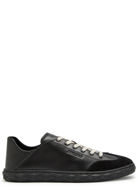 Photo: Jimmy Choo Diamond Flex Leather Sneakers Black