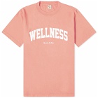 Sporty & Rich Men's Wellness Ivy T-Shirt in Salmon/White