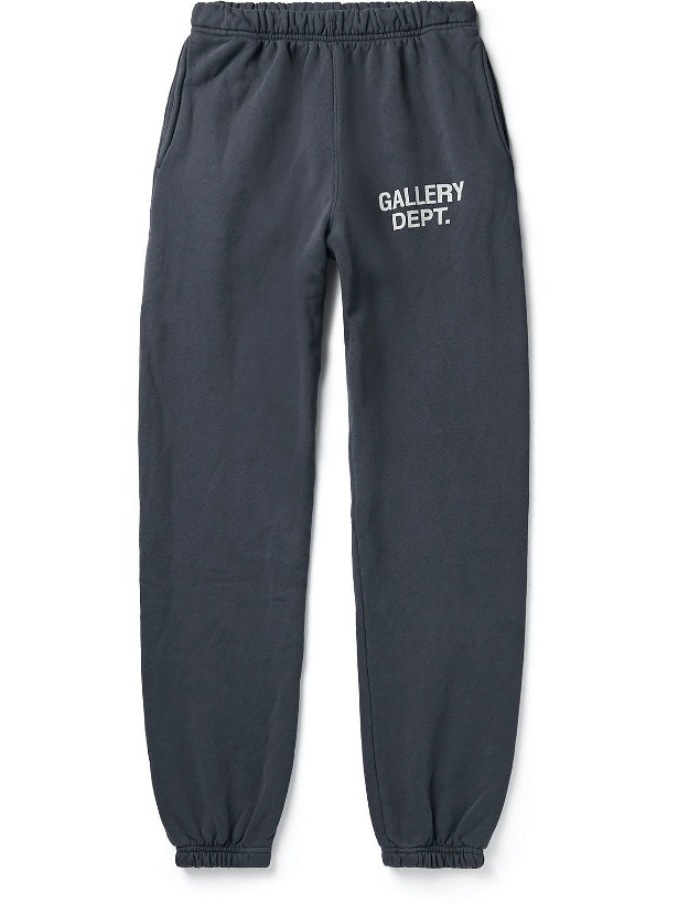 Photo: Gallery Dept. - Tapered Logo-Print Cotton-Jersey Sweatpants - Black