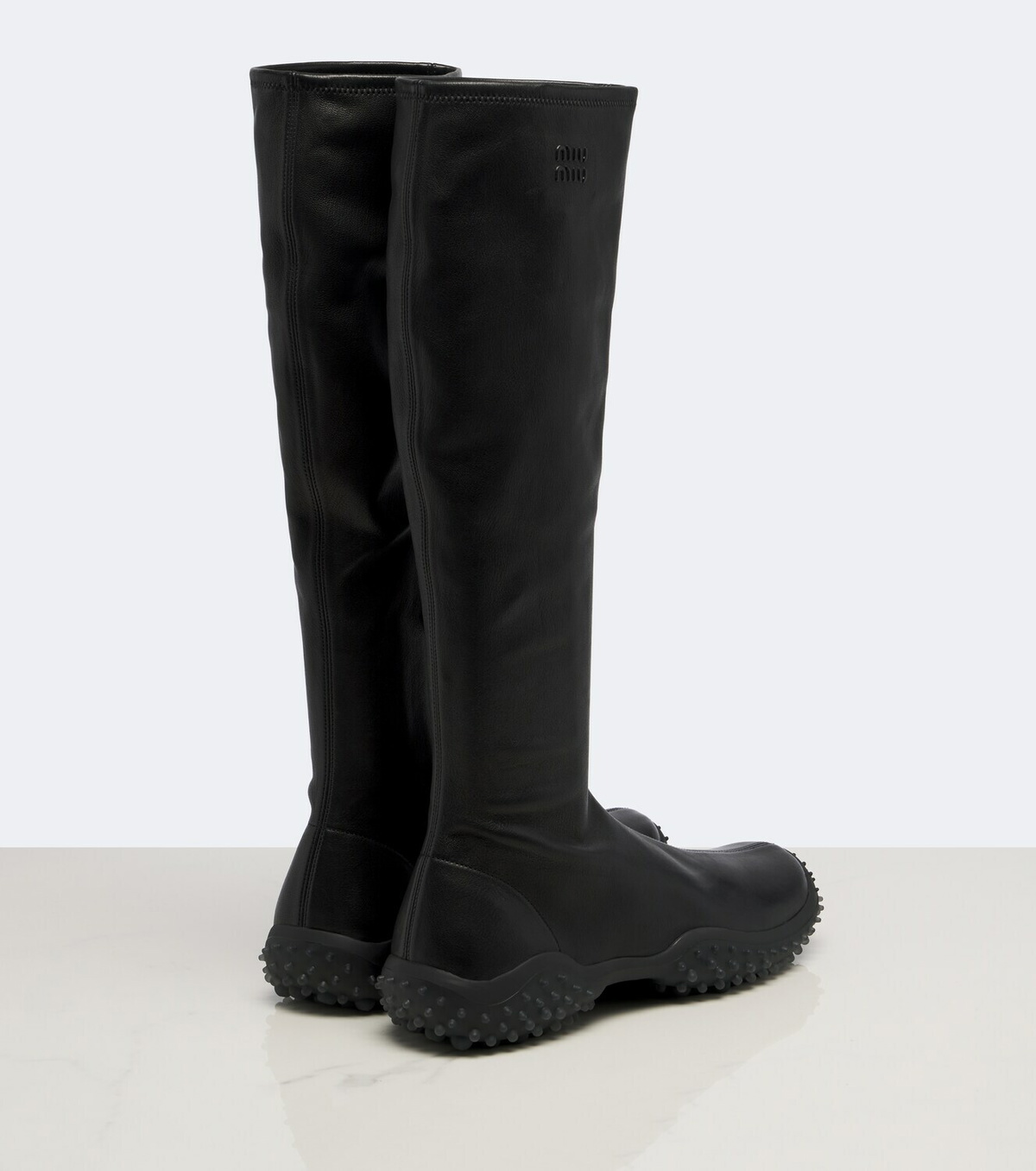 Miu Miu Leather knee-high boots
