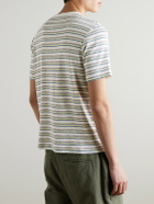 Folk - Striped Organic Cotton-Jersey T-Shirt - Neutrals