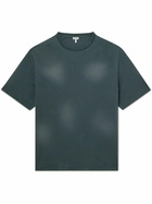LOEWE - Logo-Embroidered Cotton-Jersey T-Shirt - Black